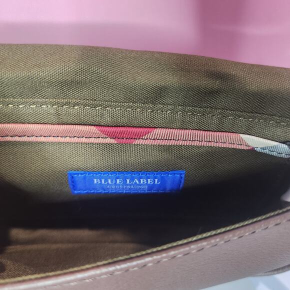 Blue Label Crestbridge Emerald Green/Brown Fur Shoulder Bag Purse NWT - Picture 4 of 7